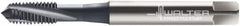 Walter-Prototyp - M6x1.00 Metric 3 Flute 6H Modified Bottoming Spiral Flute Tap - Cobalt, TiCN Finish, 80mm OAL, Right Hand Flute, Right Hand Thread, Series 2041006 - Benchmark Tooling
