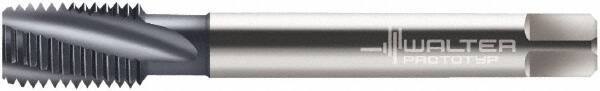 Walter-Prototyp - M14x1.50 Metric Fine 4 Flute 6H Modified Bottoming Spiral Flute Tap - Cobalt, TiCN Finish, 100mm OAL, Right Hand Flute, Right Hand Thread, Series 2146006 - Benchmark Tooling
