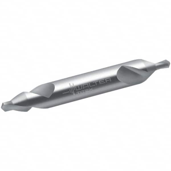 Walter-Titex - #2 Plain Cut 60° Incl Angle High Speed Steel Combo Drill & Countersink - Benchmark Tooling