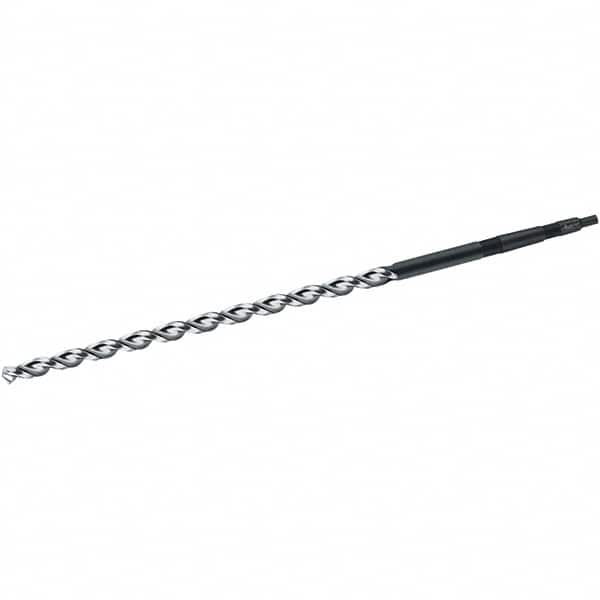 Walter-Titex - 29mm, 3MT 130° Point High Speed Steel Taper Shank Drill Bit - Bright Finish, 385mm Flute Length, 580mm OAL, Parabolic Flute, Series A4722 - Benchmark Tooling