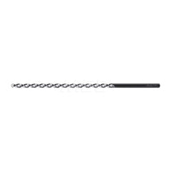 Extra Length Drill Bit: 0.4724″ Dia, 130 °, High Speed Steel Uncoated, 10.2362″ Flute Length, Parabolic Flute, Straight-Cylindrical Shank, Series A1722