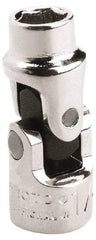 Proto - 5/16", 1/4" Drive, Standard Hand Socket - 6 Points, 1-13/32" OAL, Alloy Steel, Chrome Finish - Benchmark Tooling