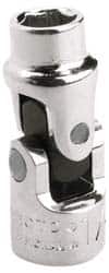 Proto - 5/16", 1/4" Drive, Standard Hand Socket - 6 Points, 1-13/32" OAL, Alloy Steel, Chrome Finish - Benchmark Tooling