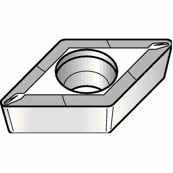 Kennametal - DCMT325111 11 Grade KT325 Cermet Turning Insert - Uncoated, 55° Diamond, 3/8" Inscr Circle, 5/32" Thick, 1/64" Corner Radius - Benchmark Tooling