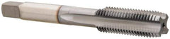 OSG - 7/16-20 UNF 4 Flute TiCN Finish High Speed Steel Straight Flute Standard Hand Tap - Plug, Right Hand Thread, 3-5/32" OAL, 1-7/16" Thread Length, H3 Limit, Oversize - Exact Industrial Supply