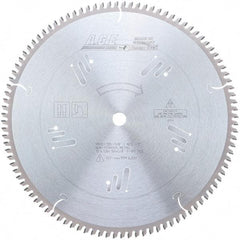 Amana Tool - 12" Diam, 5/8" Arbor Hole Diam, 100 Tooth Wet & Dry Cut Saw Blade - Carbide-Tipped, Clean Action, Standard Round Arbor - Benchmark Tooling