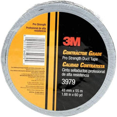 3M - 60 Yds Silver Duct Tape - 8 mil, Rubber Adhesive - Benchmark Tooling