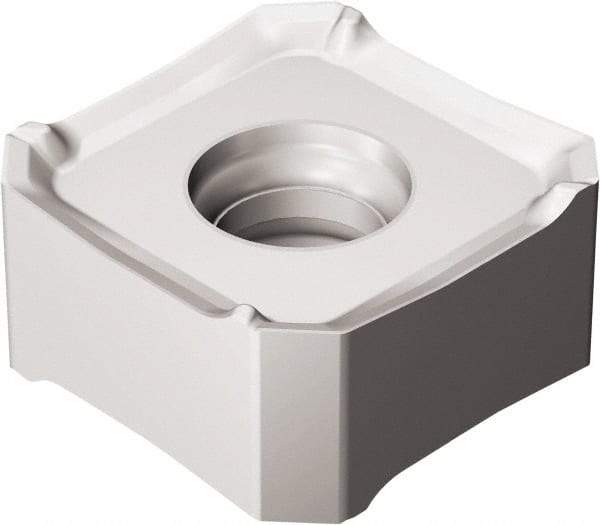 Sandvik Coromant - 345R13T5 MM Grade S30T Carbide Milling Insert - TiAlN2 Finish, 5.95mm Thick, 13mm Inscribed Circle, 0.8mm Corner Radius - Benchmark Tooling