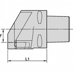 Kennametal - EG-P-GUP, EG-U-GUN, EG-U-GUP, ER-P-GUP, ER-U-GUN, ER-U-GUP Insert, 68.5mm Head Length, Modular Grooving Blade Holder Head - Right Hand Cut, System Size PSC80, Through Coolant, Series Beyond Evolution - Benchmark Tooling