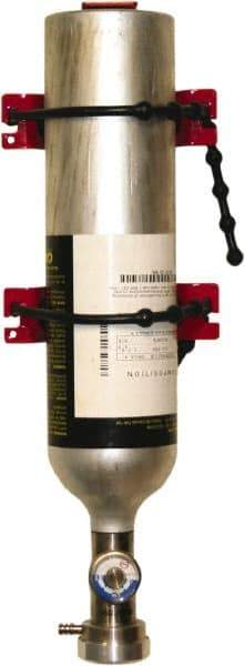 BW Technologies by Honeywell - Methane - 2.5%, Hydrogen Sulfide - 25 ppm, Carbon Monoxide - 100 ppm, Oxygen - 20.9% Calibration Gas - Includes Aluminum Cylinder, Use with Honeywell Gas Detectors - Benchmark Tooling