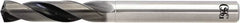 OSG - 4.27mm 140° Spiral Flute Solid Carbide Screw Machine Drill Bit - WXL Finish, Right Hand Cut, 26mm Flute Length, 80mm OAL, Straight Shank, Through Coolant - Benchmark Tooling