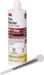 3M - 12.85 oz Cartridge Maroon Urethane Fire Barrier Foam - 120°F Max Operating Temp - Benchmark Tooling