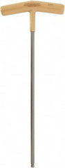 Paramount - 6mm Hex, T-Handle Cushion Grip, Ball End Hex Key - 10-1/2" OAL, Protanium High Torque Steel, Metric System of Measurement - Benchmark Tooling