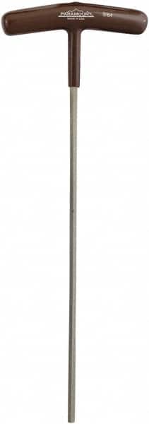 Paramount - 9/64" Hex, T-Handle Cushion Grip, Hex Key - 8-19/64" OAL, Protanium High Torque Steel, Inch System of Measurement - Benchmark Tooling