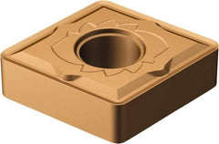 Sandvik Coromant - CNMG642 SM Grade 1115 Carbide Turning Insert - TiAlN/AlCr2O3 Finish, 80° Diamond, 3/4" Inscr Circle, 1/4" Thick, 1/32" Corner Radius - Benchmark Tooling