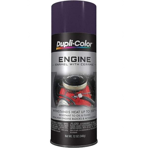 Dupli-Color - 12 oz Plum Purple Automotive Heat Resistant Paint - Gloss Finish, 500°F Max Temp, Comes in Aerosol Can - Benchmark Tooling