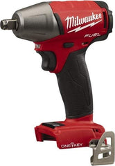 Milwaukee Tool - 1/2" Drive 18 Volt Pistol Grip Cordless Impact Wrench & Ratchet - 2,500 RPM, 0 to 3,200 BPM, 220 Ft/Lb Torque, Lithium-Ion Batteries Not Included - Benchmark Tooling