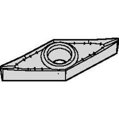 VCGT 160412 Single-sided|T HWK15, 3/64″ Corner Radius, 3/16″ Thick, 3/8″ Inscribed Circle, Uncoated, Turning Indexable Insert - Benchmark Tooling