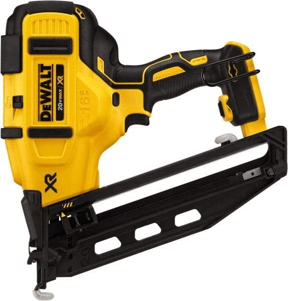 DeWALT - Cordless Cordless Brushless Finish Nailer - 16 Gauge Nail Diam, 1-1/4 to 2-1/2" Long Nail, Lithium-Ion Batteries Not Included - Benchmark Tooling