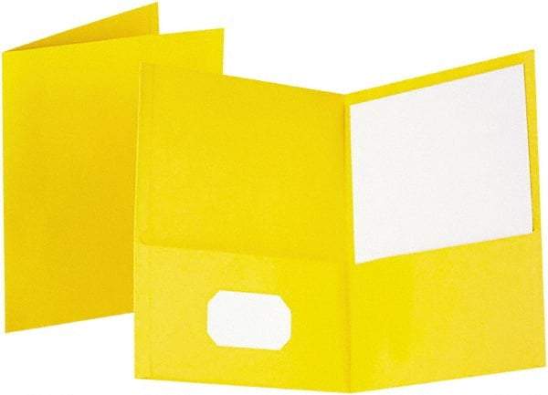 OXFORD - 8-1/2" Long x 11" Wide Pocket - Yellow - Benchmark Tooling