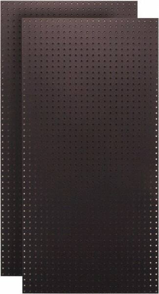 Triton - 24" Wide x 48" High Peg Board Storage Board - 2 Panels, Hardboard, Black - Benchmark Tooling