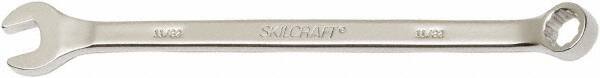 Ability One - 11/32" 12 Point Combination Wrench - 15° Offset Angle, Steel, Chrome Finish - Benchmark Tooling