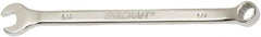 Ability One - 1/4" 12 Point Combination Wrench - 15° Offset Angle, Steel, Chrome Finish - Benchmark Tooling