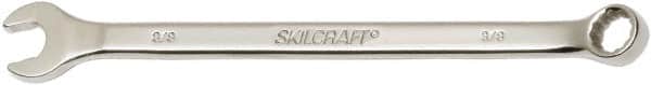 Ability One - 3/8" 12 Point Combination Wrench - 15° Offset Angle, Steel, Chrome Finish - Benchmark Tooling