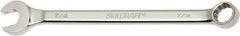 Ability One - 7/8" 12 Point Combination Wrench - 15° Offset Angle, Steel, Chrome Finish - Benchmark Tooling