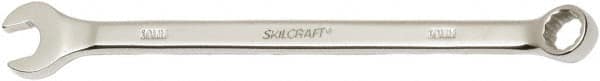 Ability One - 10mm 12 Point Combination Wrench - 15° Offset Angle, Steel, Chrome Finish - Benchmark Tooling