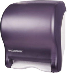 PRO-SOURCE - Hands Free, Plastic Paper Towel Roll Cabinet - 1 Roll 8", Black - Benchmark Tooling