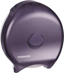 PRO-SOURCE - Jumbo Single Roll Plastic Toilet Tissue Dispenser - 16" Wide x 6-1/2" High x 13-1/2" Deep, Black - Benchmark Tooling