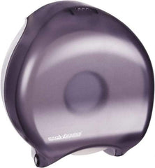 PRO-SOURCE - Jumbo Single Roll Plastic Toilet Tissue Dispenser - 11" Wide x 12-1/4" High x 6-1/4" Deep, Black - Benchmark Tooling