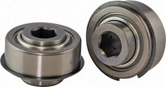 USDI - 1 Row, 2.265" OD, 11/16" Hex Double Shield Conveyor Roller Bearing - 2,450 Lb Capacity, 550 Max RPM, Steel with 52100 Chrome Steel Housing - Benchmark Tooling