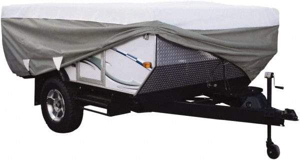 Classic Accessories - Polypropylene RV Protective Cover - 16 to 18' Long, Gray and White - Benchmark Tooling