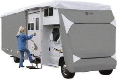 Classic Accessories - Polypropylene RV Protective Cover - 26 to 29' Long x 122" High, Gray and White - Benchmark Tooling