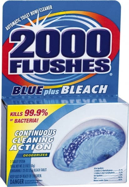 2000 Flushes - 1.7 oz Tablet Tablet Toilet Bowl Cleaner - Exact Industrial Supply