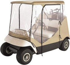 Classic Accessories - Polyester Golf Cart Protective Cover - 83 x 40", Tan - Benchmark Tooling