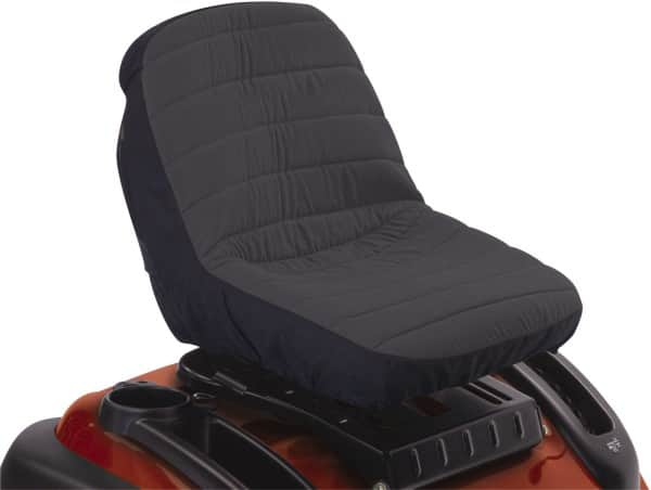 Classic Accessories - Polyester Tractor Seat Protective Cover - 14-1/2 x 19 x 12", Black and Gray - Benchmark Tooling