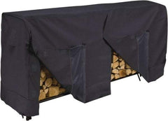 Classic Accessories - Polyester Log Rack Protective Cover - 96 x 24 x 42", Black - Benchmark Tooling