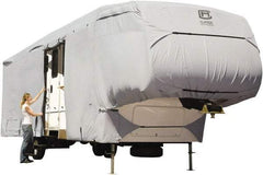 Classic Accessories - Polyester RV Protective Cover - 37 to 41' Long x 140" High, Gray - Benchmark Tooling