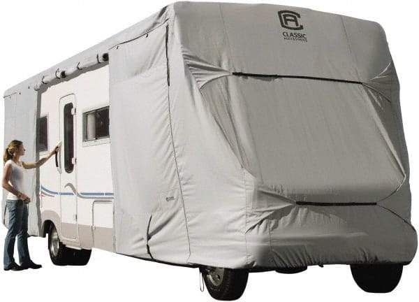 Classic Accessories - Polyester RV Protective Cover - 26 to 29' Long x 122" High, Gray - Benchmark Tooling