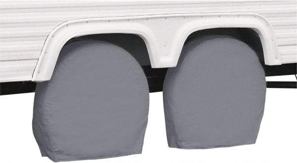 Classic Accessories - Polyvinyl Chloride RV Protective Cover - 36 to 39" Diam x 9" Wide, Gray - Benchmark Tooling