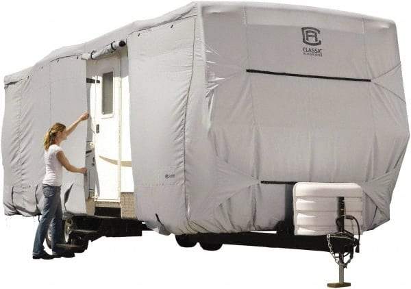 Classic Accessories - Polyester RV Protective Cover - 20 to 22' Long x 118" High, Gray - Benchmark Tooling