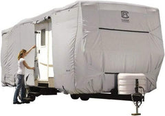 Classic Accessories - Polyester RV Protective Cover - 27 to 30' Long x 118" High, Gray - Benchmark Tooling