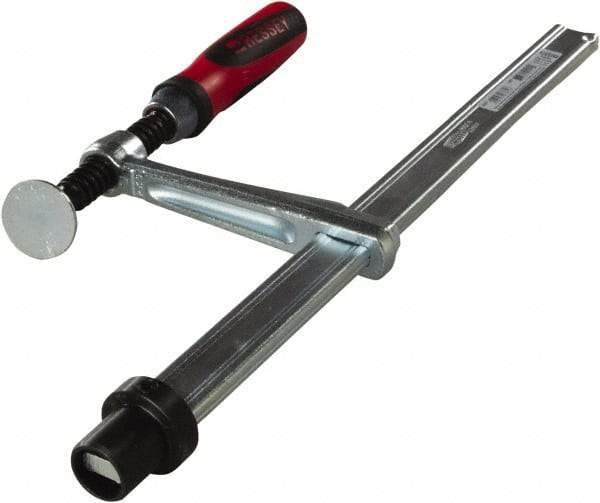 Bessey - 6" Throat Depth, 8" Max Capacity, Standard Sliding Arm Clamp - 650 Lb Clamping Pressure, 5/8" Spindle Diam - Benchmark Tooling