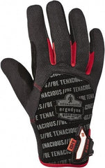 Ergodyne - Size L (9), ANSI Cut Lvl A4, Puncture Lvl 3, Abrasion Lvl 3, Armortex Cut Resistant Gloves - Hook & Loop Cuff, Black, Paired - Benchmark Tooling