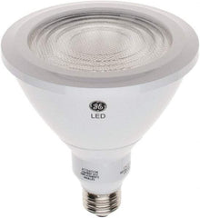 GE Lighting - 18 Watt LED Flood/Spot Medium Screw Lamp - 3,000°K Color Temp, 1,550 Lumens, 120 Volts, Dimmable, PAR38, 25,000 hr Avg Life - Benchmark Tooling