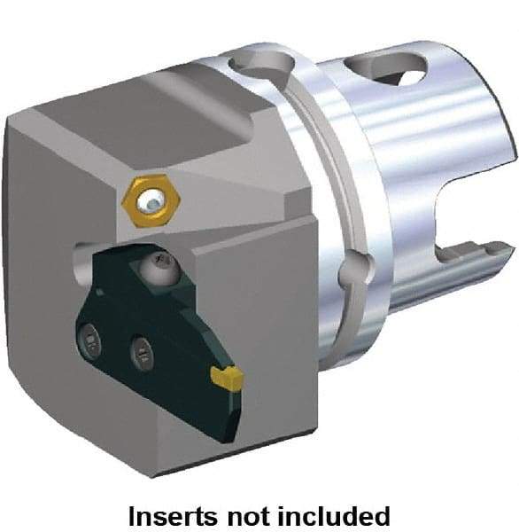 Kennametal - Beyond Evolution Blade Insert, 48mm Head Length, Modular Grooving Blade Holder Head - Left Hand Cut, System Size KM63TS, Through Coolant, Series Beyond Evolution - Benchmark Tooling