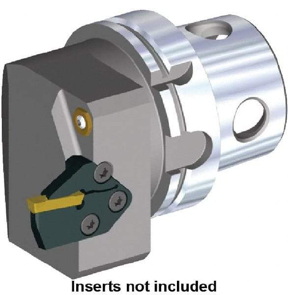 Kennametal - A3 & A4 Modular Blade Insert, 87mm Head Length, Modular Grooving Blade Holder Head - Right Hand Cut, System Size KM4X100, Through Coolant, Series KGME - Benchmark Tooling